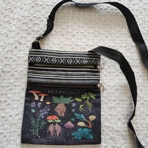 Themed Black Crossbody Bag